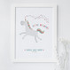 Little Dreamer  Unicorn Nursery Print by Wink Design 