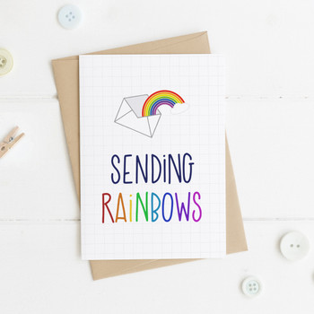Wink Design Sending Rainbows Card
