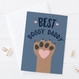 Best Doggy Daddy Fathers Day or Birthday Card by Wink Design