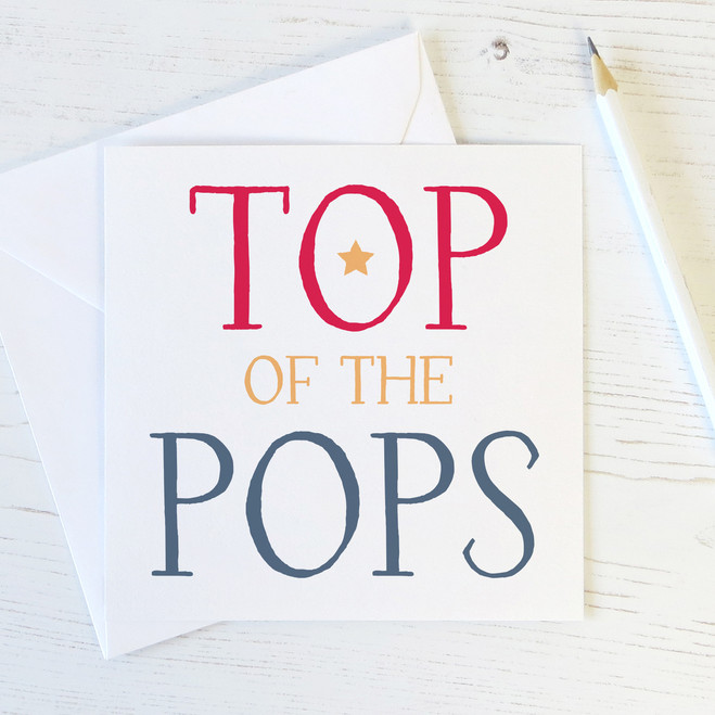 Top of the Pops Fathers Day or Birthday Card