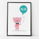 Little Piglet Personalised Pig Print