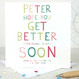 Funny Personalised Get Well Card