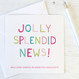 Personalised Congratulations Card 'Jolly Splendid News'
