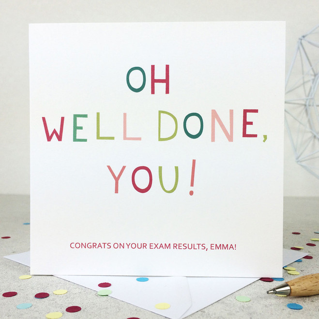 Funny Congratulations Card - 'Oh Well Done You!' 