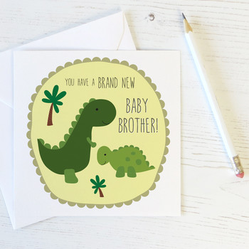 New Baby Brother Card for Big Brothers by Wink Design