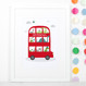 Dinosaur Bus Personalised Print by Wink Design 