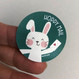 Hoppy Mail Rabbit Sticker by Wink Design 