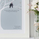 Love Birds Print - Pale Blue - close up showing colour and personalisation 