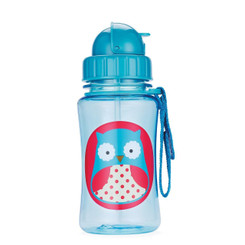 Skiphop Zoo Straw Flip Bottle - Owl