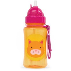 Skip Hop Zoo Straw Bottle, Cat, 12 Months Plus
