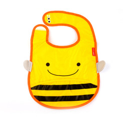 SKIP HOP ZOO tuck-away bibs/BEE