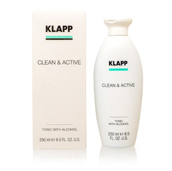 KLAPP/CLEAN & ACTIVE TONIC WITH ALCOHOL 8.5 OZ (250 ML)