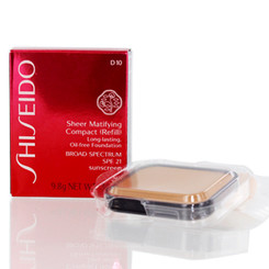 SHISEIDO/SHEER MATIFYING FOUNDATION REFILL (D10 GOLDEN BROWN) .34 OZ (9.8 ML)
