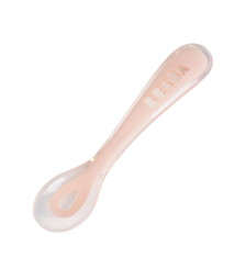 Beaba Second Stage Silicone Spoon - Pink