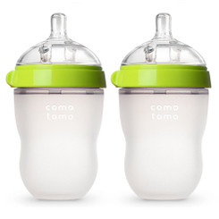 Comotomo Natural Feel Baby Bottle - Double Green