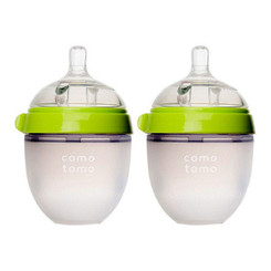 Comotomo Natural Feel Baby Bottle - Double Green1