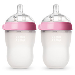 Comotomo Natural Feel Baby Bottle - Double Pink