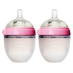 Comotomo Natural Feel Baby Bottle - Double Pink1