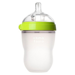 Comotomo Natural Feel Baby Bottle - Single Green 250ml