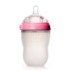 Comotomo Natural Feel Baby Bottle - Single Pink 250ml