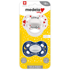 Medela Baby Eat Local Day-Night Pacifier - 18+ Months 2pk