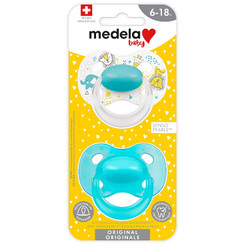 Medela Baby Original Pacifier - Blue 6-18 Months 2pk