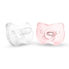 Medela Baby Soft Silicone Pacifier - Pink 0-6 Months 2pk