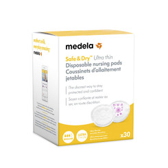 Medela Safe & Dry Ultra Thin 30-Count Disposable Nursing Pads