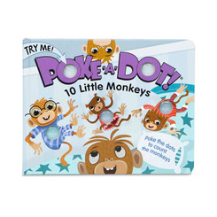 Melissa and Doug Children's Book - Poke-a-Dot: 10 Little Monkeys