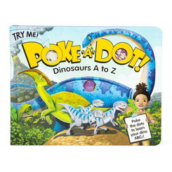 Melissa and Doug Children's Book - Poke-A-Dot: Dinosaurs A to Z (Board Book with Buttons to Pop)