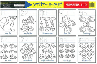 Melissa and Doug Numbers 1-10 Write-a-Mat