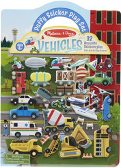 Melissa and Doug Puffy Sticker Play Set- Vehicles