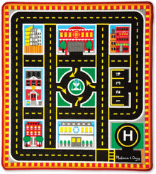 Melissa and Doug Round the City Rescue Rug