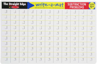 Melissa and Doug Subtraction Problems Write-a-Mat