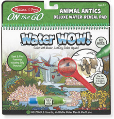 Melissa and Doug Water Wow Animal Antics Deluxe Water Reveal Pad