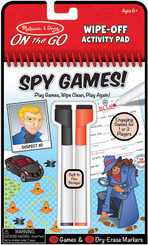 Melissa and Doug Wipe-Off Activity Pad - Spy