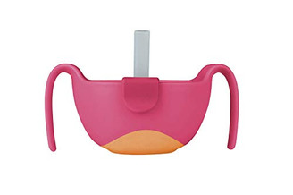 B.box Bowl & Straw - Strawberry Shake