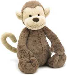 Jellycat Bashful Medium Monkey - 12"