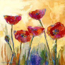 Flowers - Five and a Half Poppies - Sold