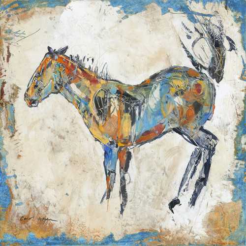 Horses - Oil and Wax - Blue Buck