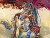 Horses - Full Palette - Blue Feather - Sold