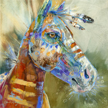 Little Raven's War Pony - Original - Sold