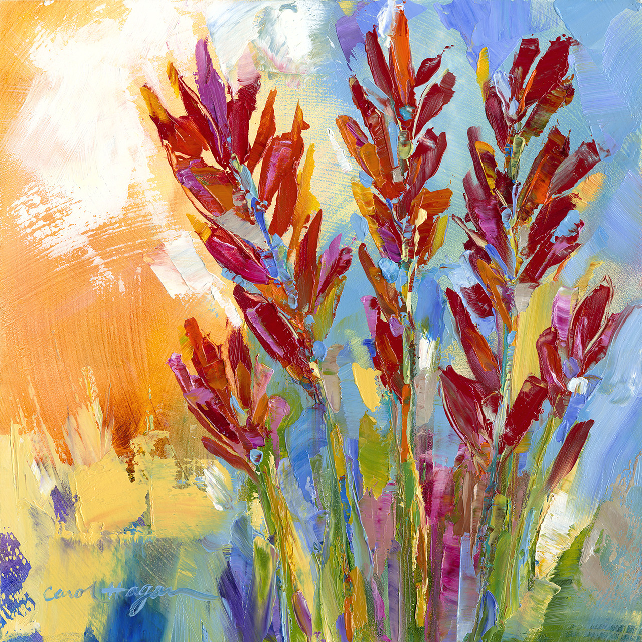 Paintbrush Colors Landscape and Flower Paintings Carol Hagan Studios