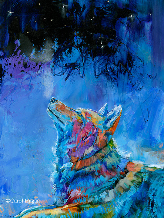 Winter Night Lights - Metal Print - Carol Hagan Studios
