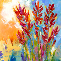 Paintbrush Colors Metal Print Carol Hagan