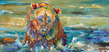 Crossing Guard Metal Print Carol Hagan