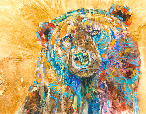 Golden Bear Metal Print Carol Hagan