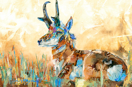 Pit Stop - Metal Print by Montana Artist Carol Hagan