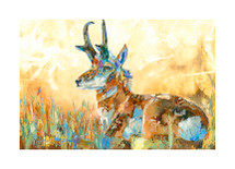 Pit Stop - Limited Edition Print by Montana Artist Carol Hagan
