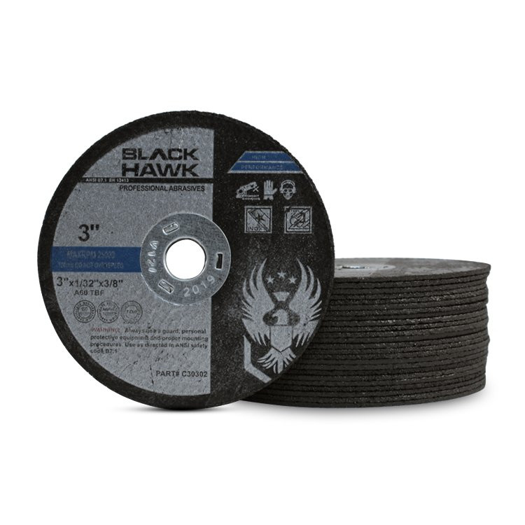 3" x .03" x 3/8" Die Grinder Cut Off Wheels Type 1 25 Pack